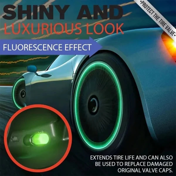 Universal Fluorescent Car Tire Valve Caps